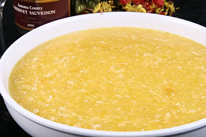 Order Chicken Corn Soup food online from Double Dragon Restaurant store, Antioch on bringmethat.com