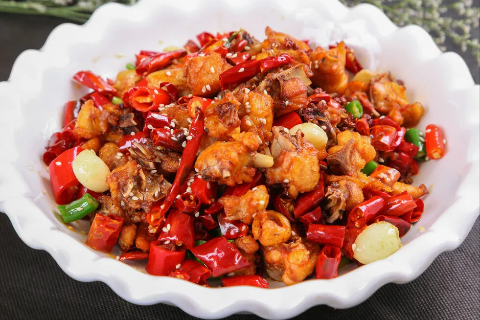 Order C13 Hot Braised Chicken food online from Double Dragon Restaurant store, Antioch on bringmethat.com