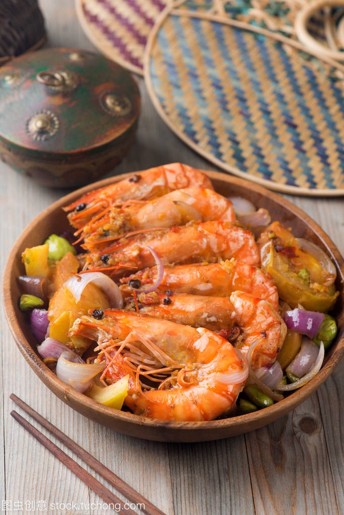 Order S1 Hot Braised Prawns  food online from Double Dragon Restaurant store, Antioch on bringmethat.com