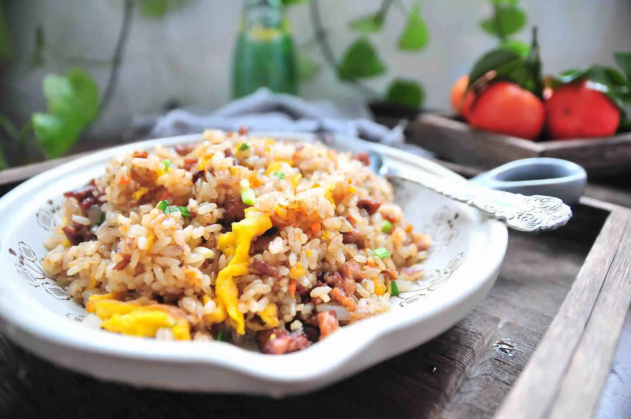 Order R2 Pork F Rice food online from Double Dragon Restaurant store, Antioch on bringmethat.com