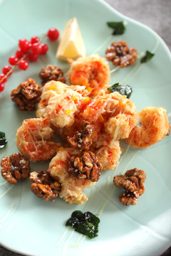Order S14 Walnut Prawns food online from Double Dragon Restaurant store, Antioch on bringmethat.com