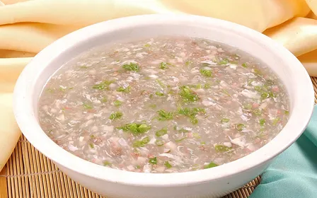 Order West Lake Minced Beef Soup food online from Double Dragon Restaurant store, Antioch on bringmethat.com
